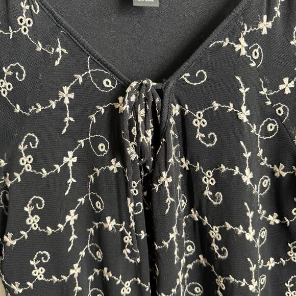 Vtg 90s Sheer Floral Mesh Top Womens‎ Small Floral Phoebe Friends Fairy Grunge - Picture 7 of 16